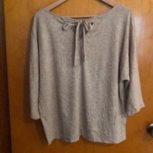 Loft mid length sleeve top